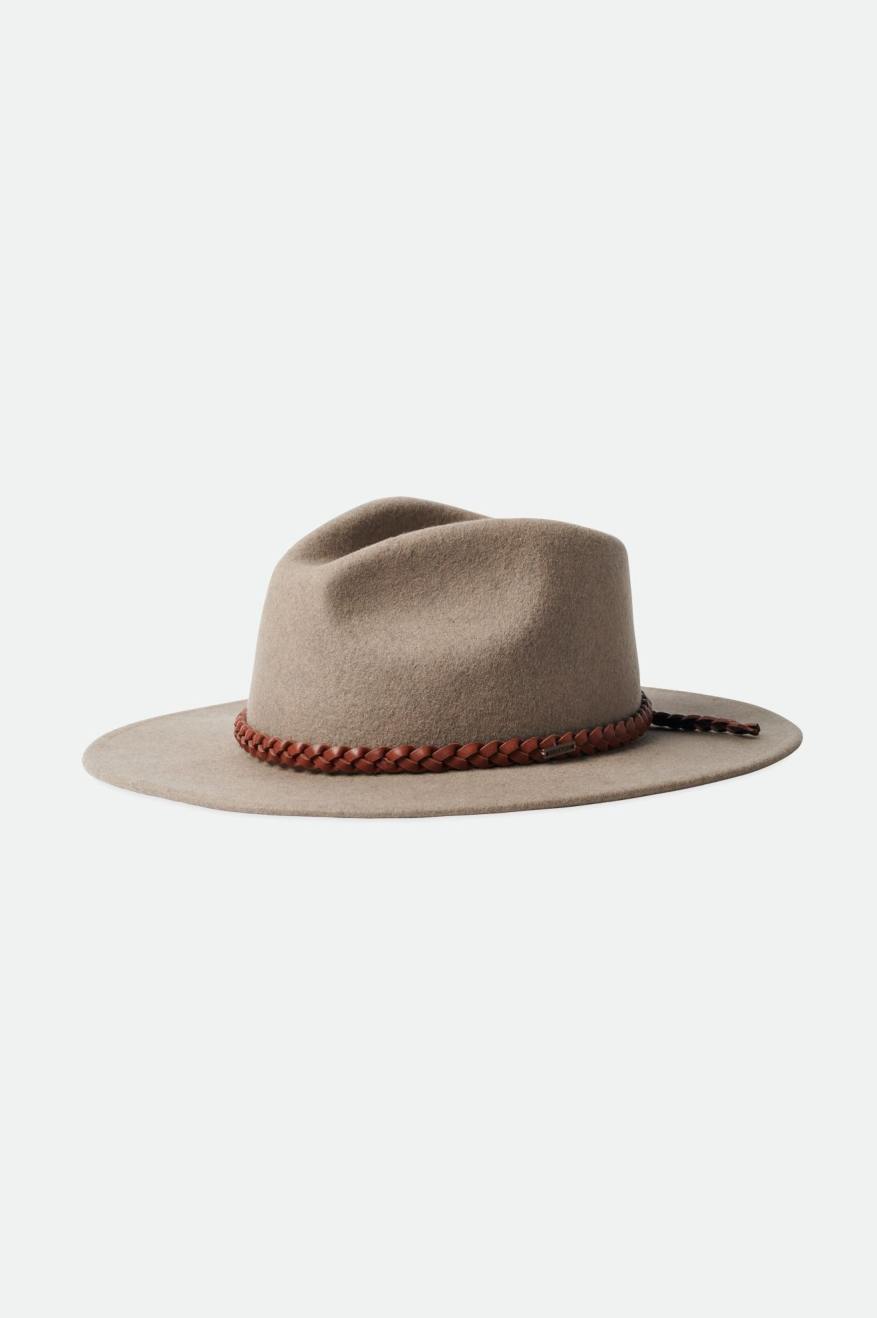 Fedoras Brixton Messer Western Fedora Femme Beige | 10MYBLRHZ