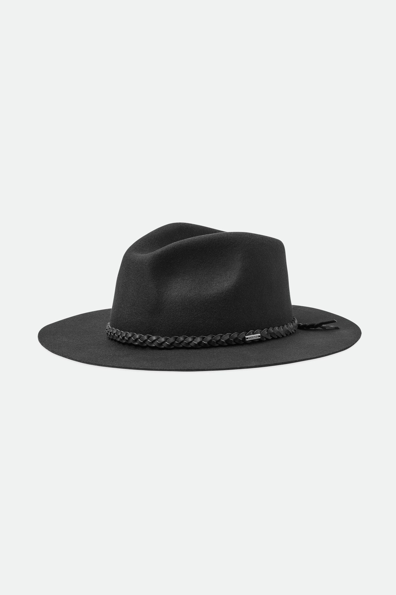 Fedoras Brixton Messer Western Fedora Femme Noir | 72NQPARIH