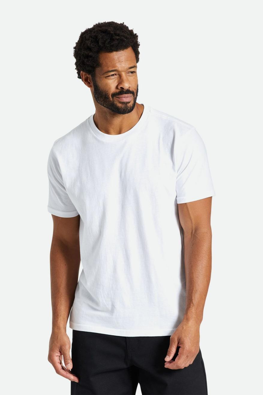 Hauts Brixton Basic S/S Tailored Homme Blanche | 27KLVTZDH