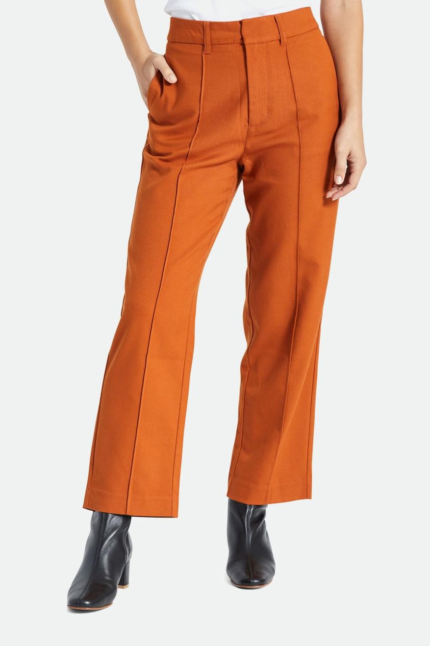 Pantalons Brixton Retro Trouser Femme Orange | 27BIGVXWN