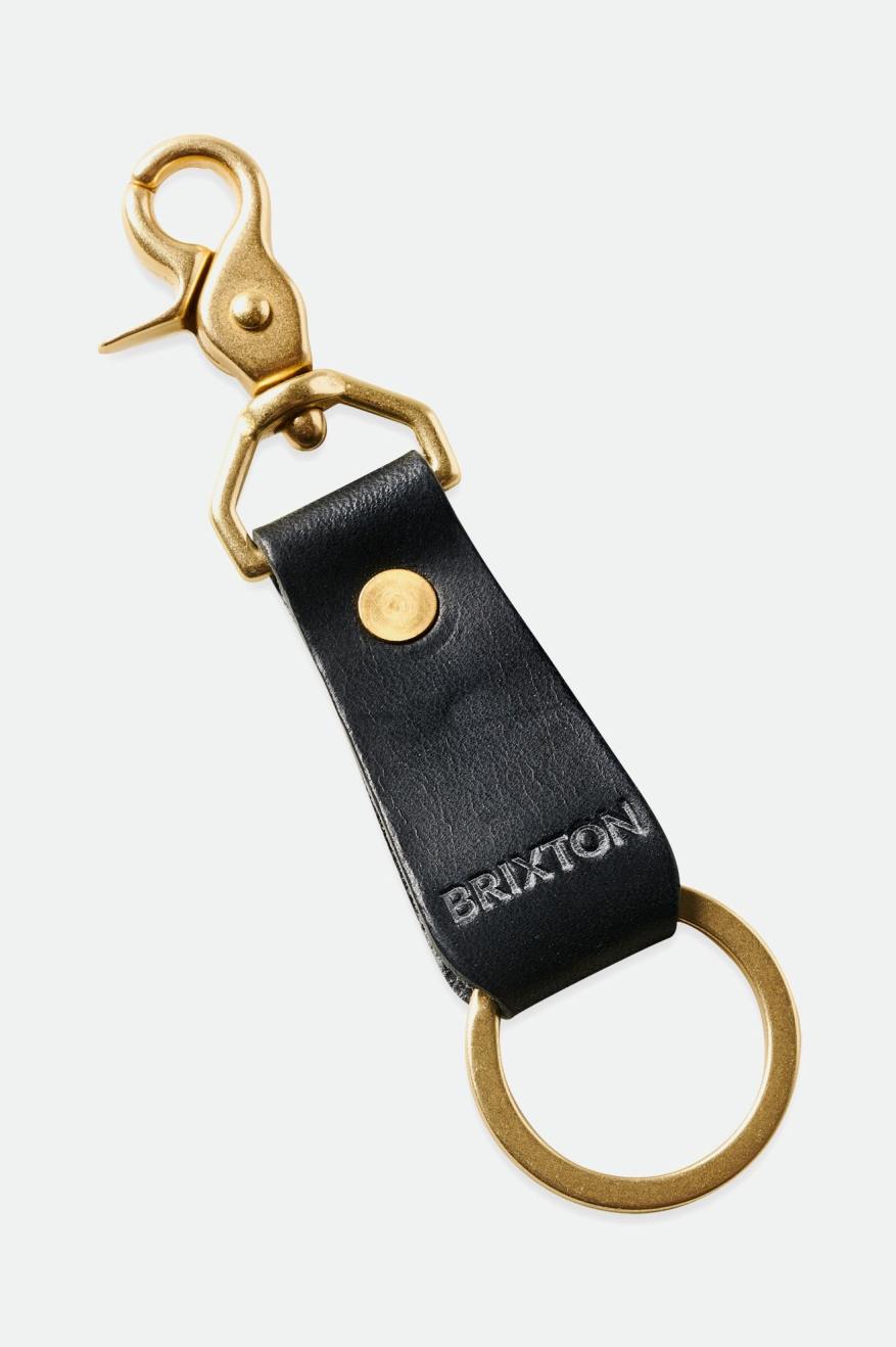 Accessoires Brixton Artifact Cuir Key Clip Unisex Noir | 41UJBZXLY