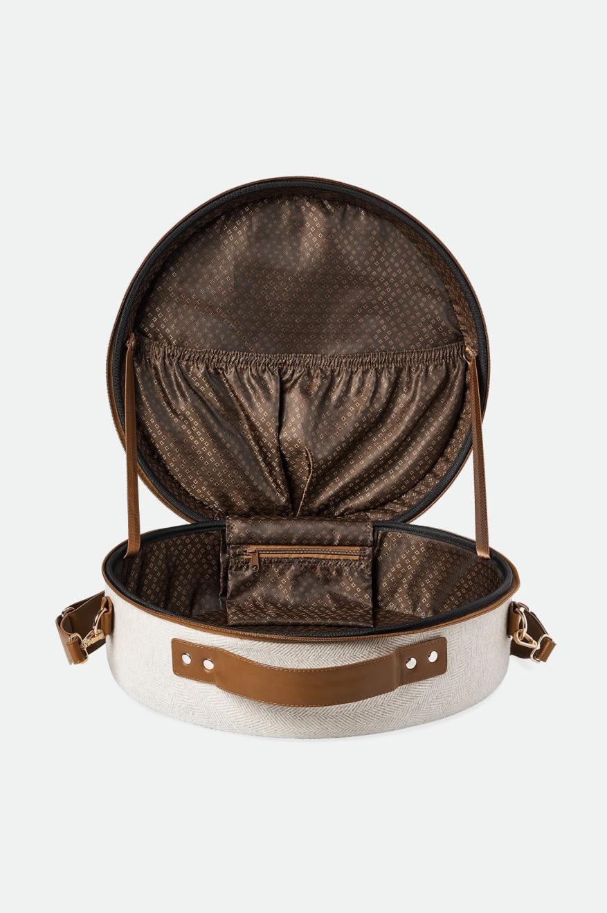 Accessoires Brixton Done Proper Fedora Travel Case Unisex Beige | 34XLDMHGY