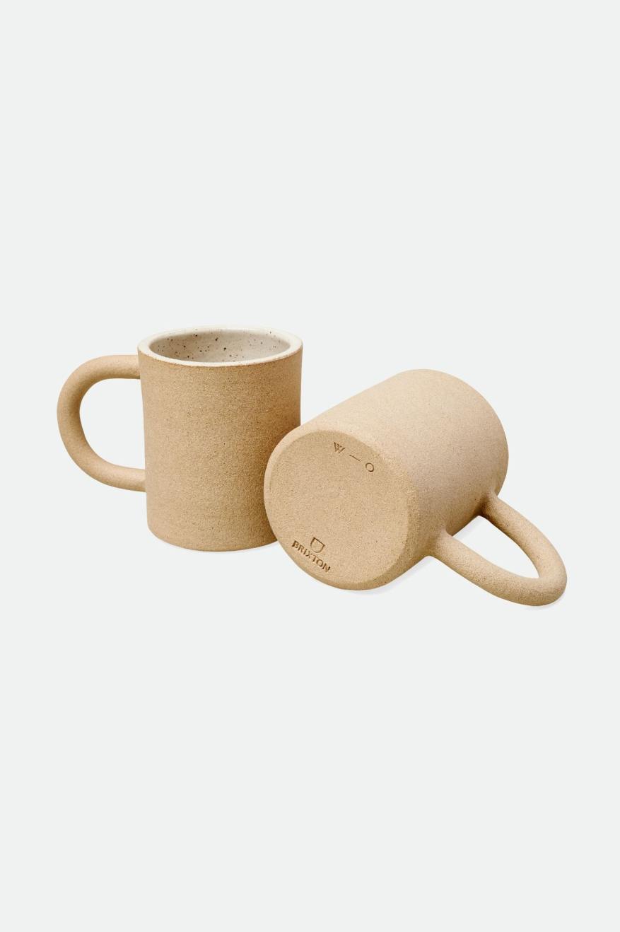 Accessoires Brixton O-M Hand Crafted Céramique Mug Unisex Beige | 18JECQOTP