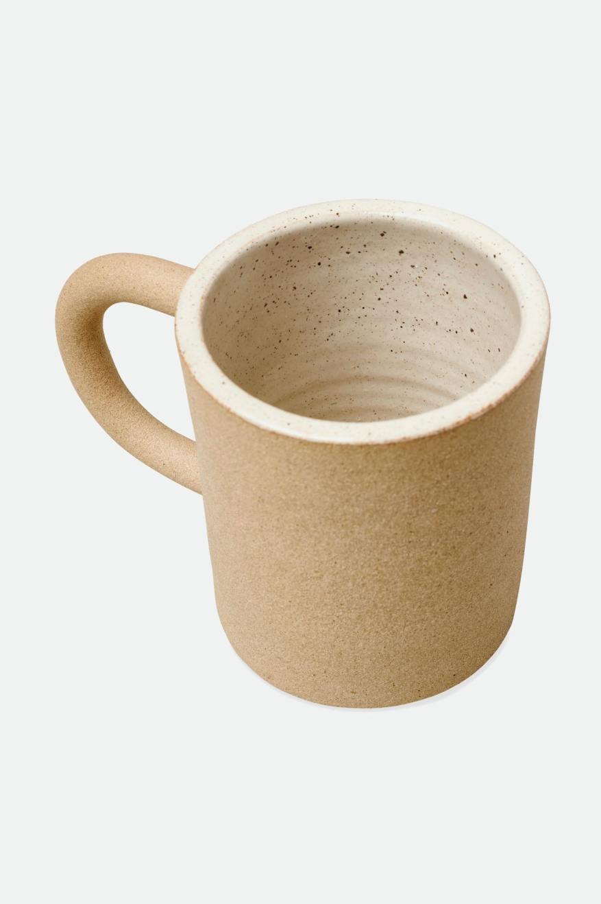 Accessoires Brixton O-M Hand Crafted Céramique Mug Unisex Beige | 18JECQOTP