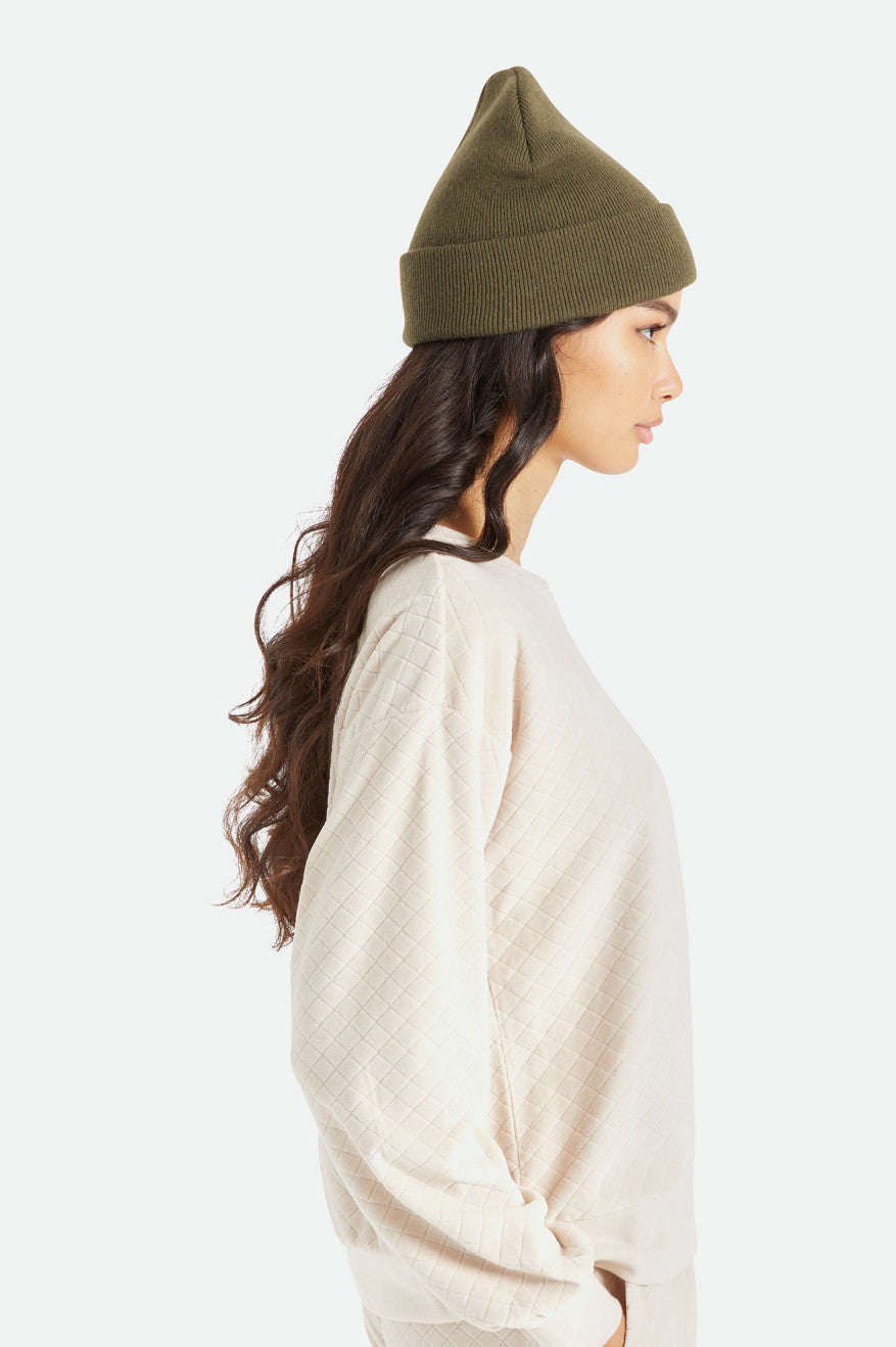 Bonnet Brixton Harbor Beta Watch Cap Femme Vert Olive | 85VKGPCZD