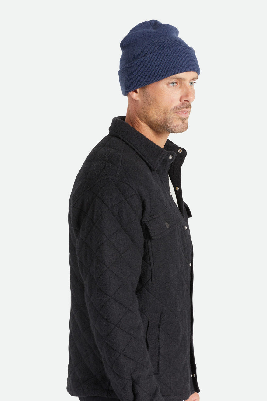 Bonnet Brixton Harbor Beta Watch Cap Homme Bleu Marine | 50KOISEYM