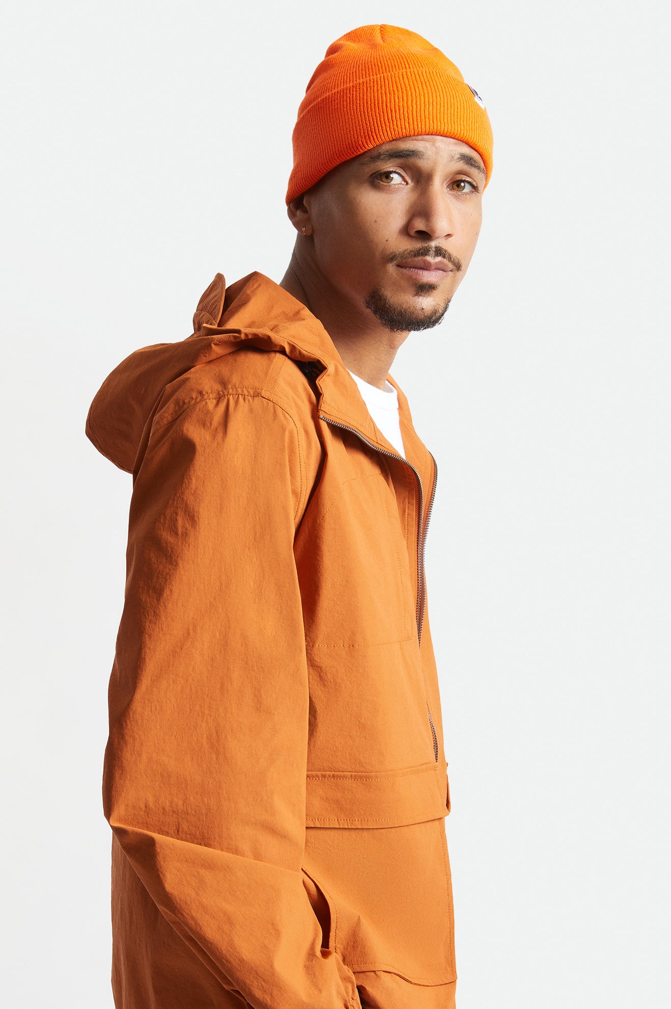 Bonnet Brixton Harbor Beta Watch Cap Homme Orange | 54JSHNZGW