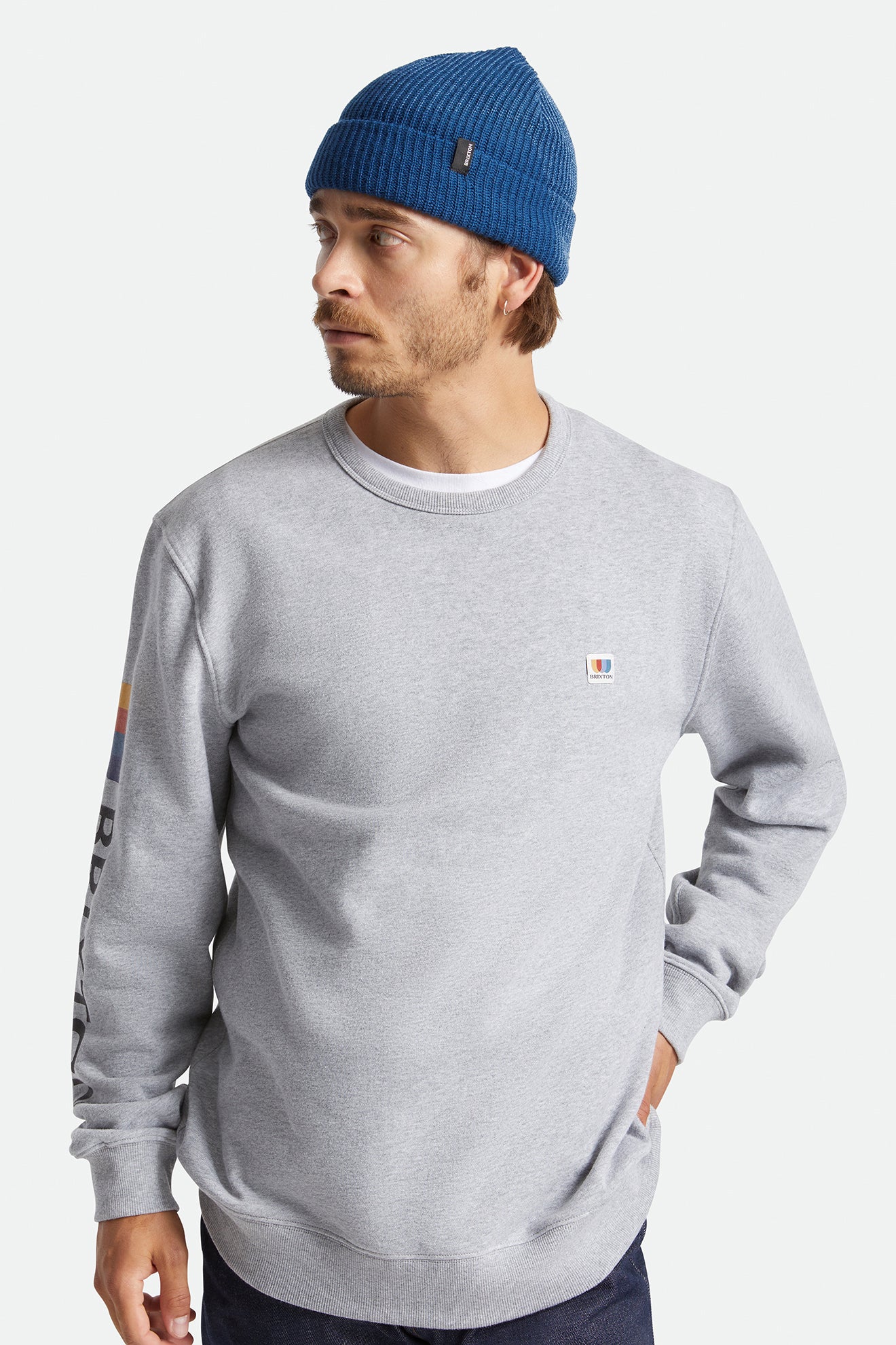 Bonnet Brixton Heist Homme Bleu | 67MVXSHLU