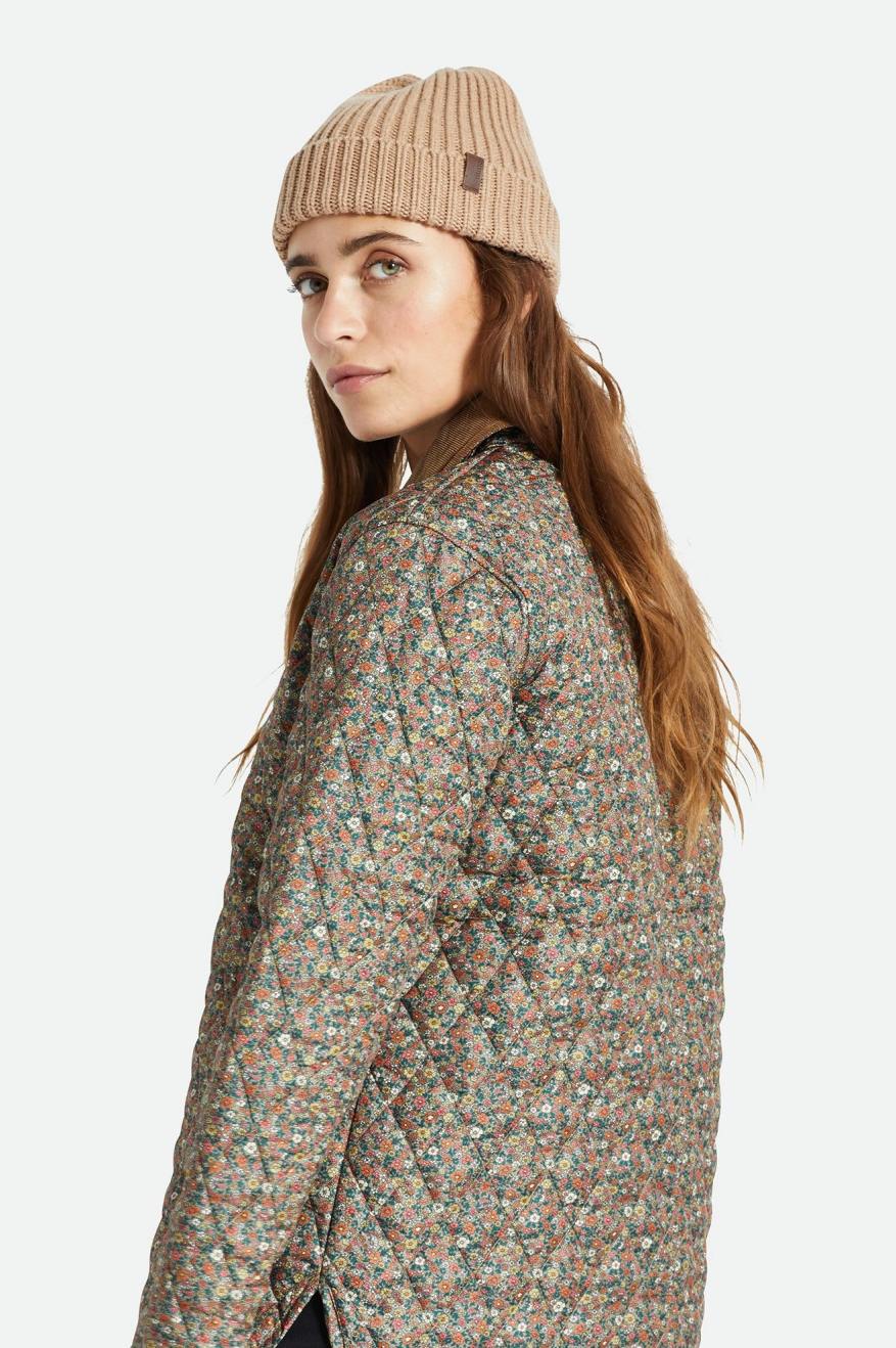 Bonnet Brixton Heist Reserve Cashmere Femme Beige | 58FTRMOAU