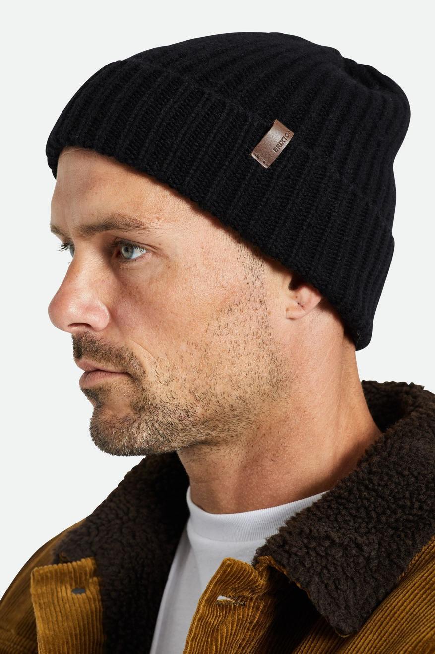 Bonnet Brixton Heist Reserve Cashmere Homme Noir | 05CPHZXEF