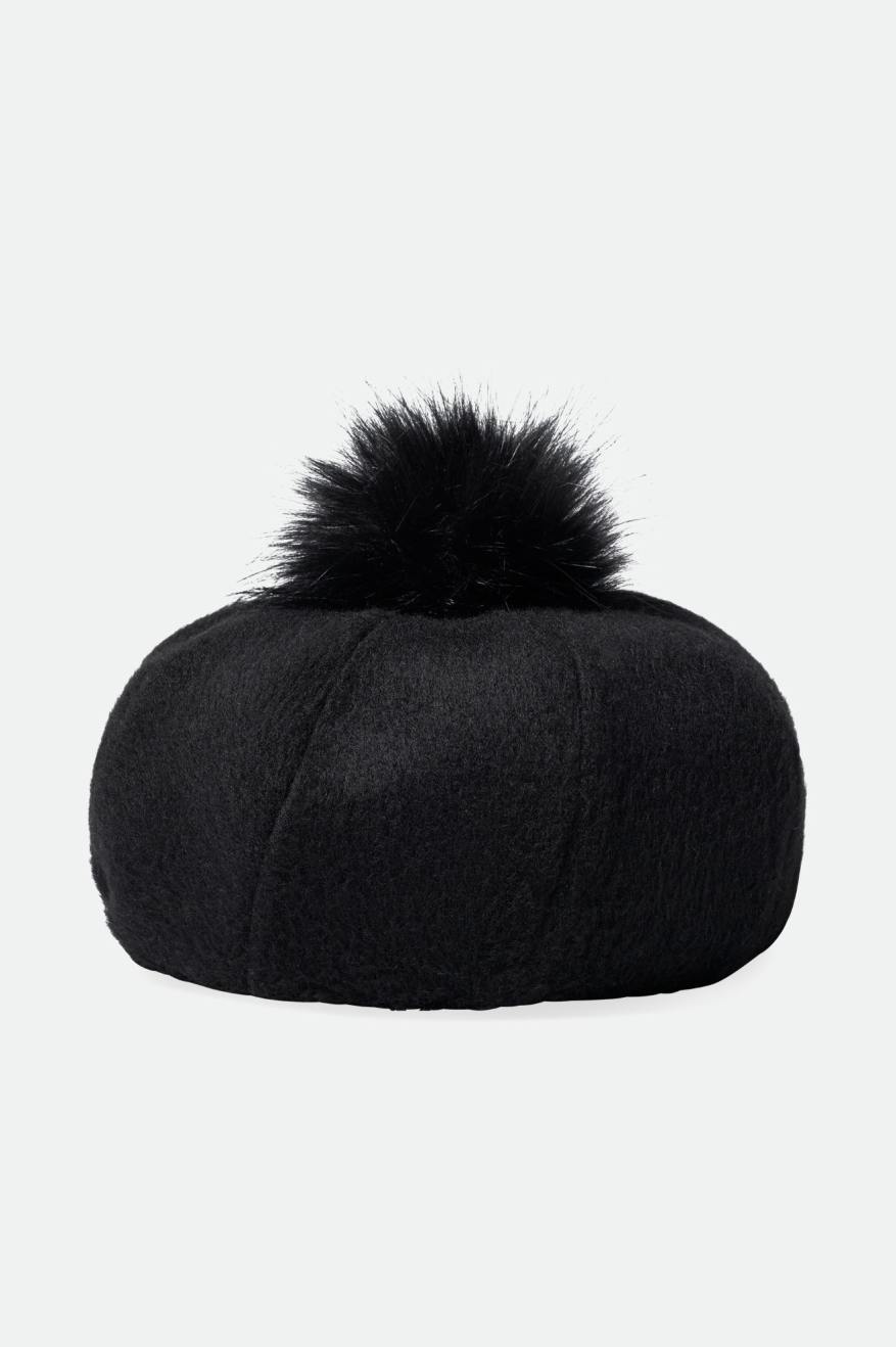 Bérets Brixton Natalie Oversized Pom Femme Noir | 12QBHTIOZ