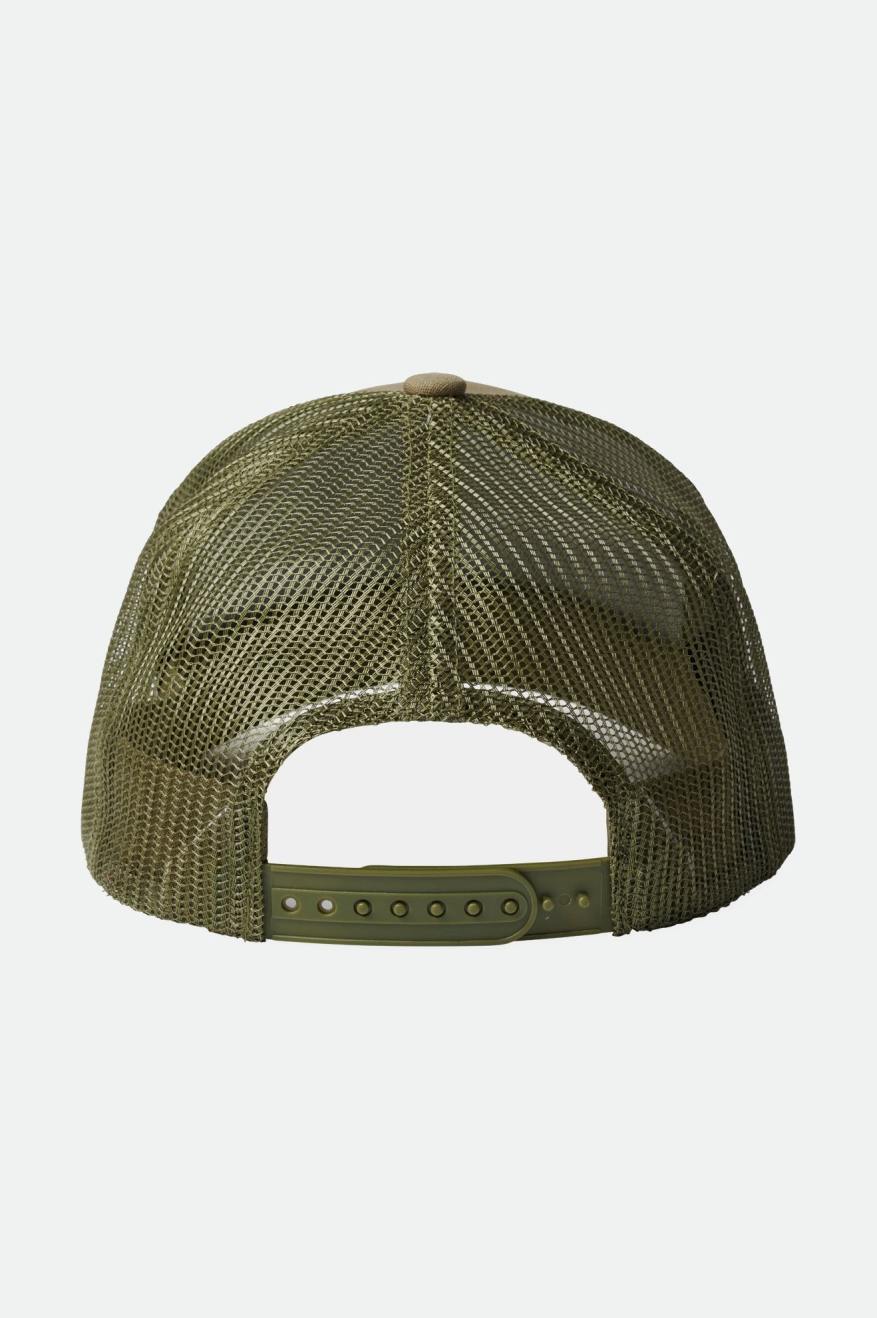 Casquettes Brixton Alpha Block NetPlus C MP Mesh Cap Homme Vert Olive | 49OQZEKFV