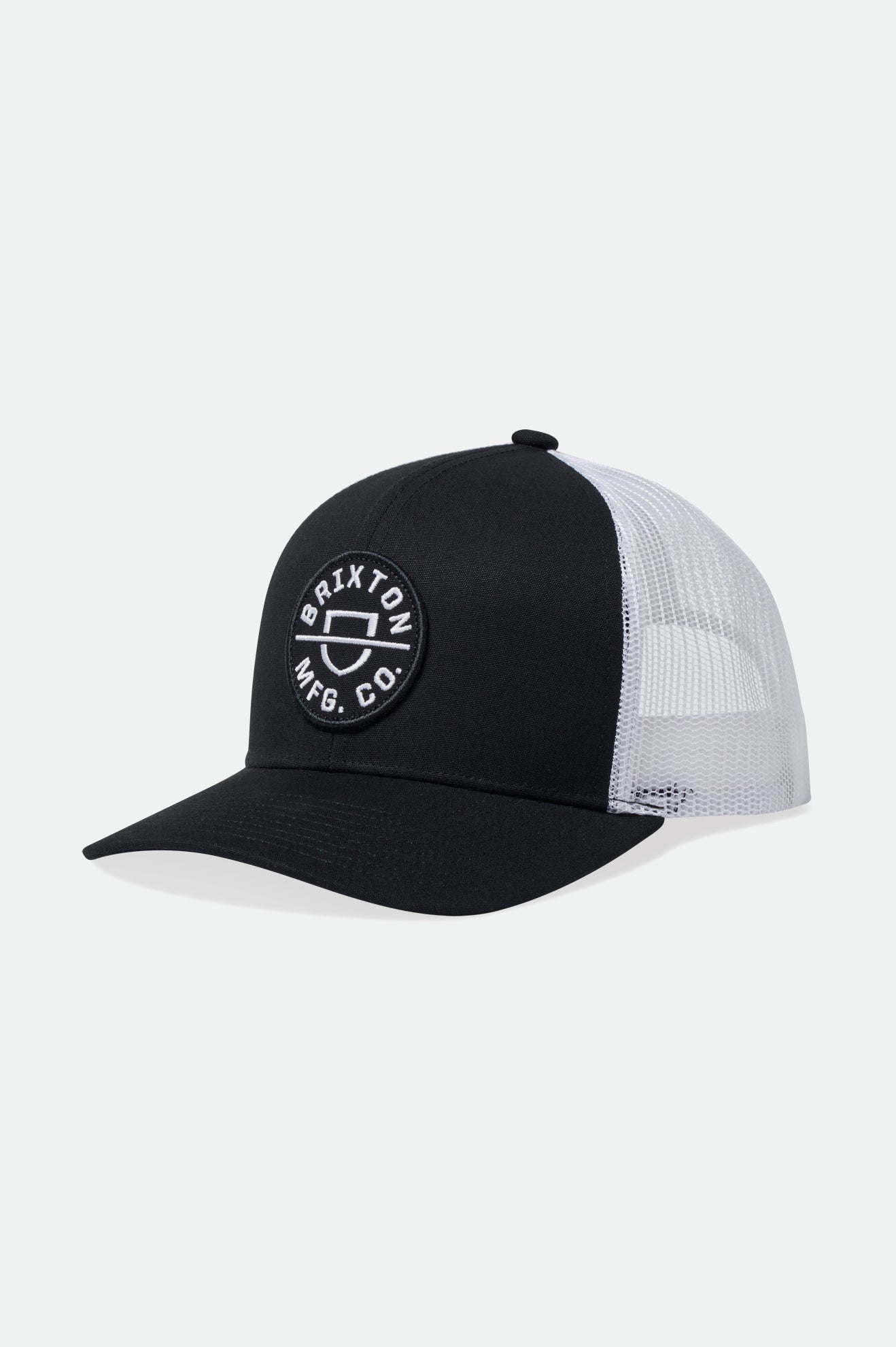 Casquettes Brixton Crest NetPlus MP Trucker Hat Homme Noir | 03BXYHDFW