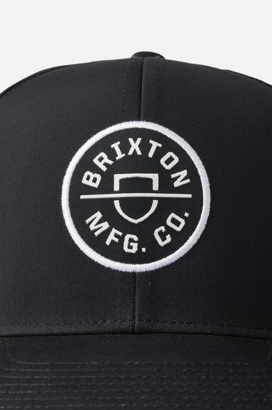 Casquettes Brixton Crest Netplus MP Homme Noir | 36JGVSBMI