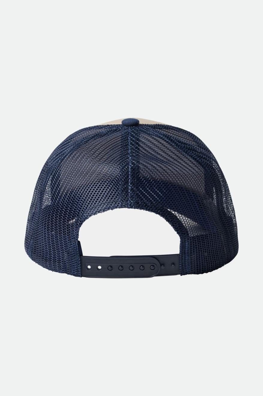 Casquettes Brixton Rival Stamp NetPlus MP Trucker Hat Homme Bleu Marine | 93UJNGVFB