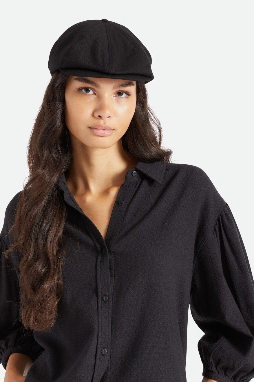 Chapeaux Brixton Brood Snap Homme Noir | 87EYIWASV