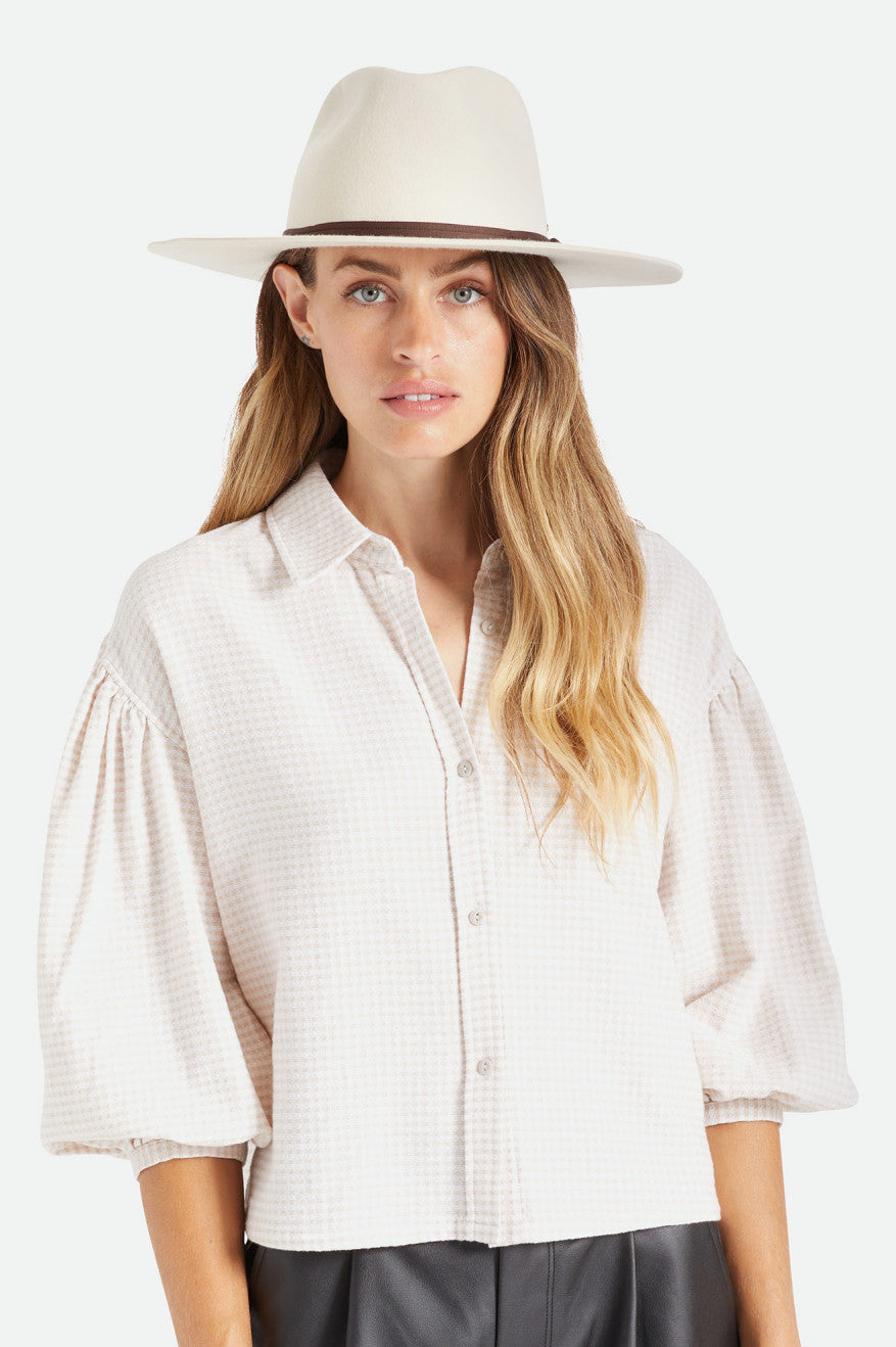 Chapeaux Brixton Cohen Cowboy Femme Blanche | 40ZLBOFIX