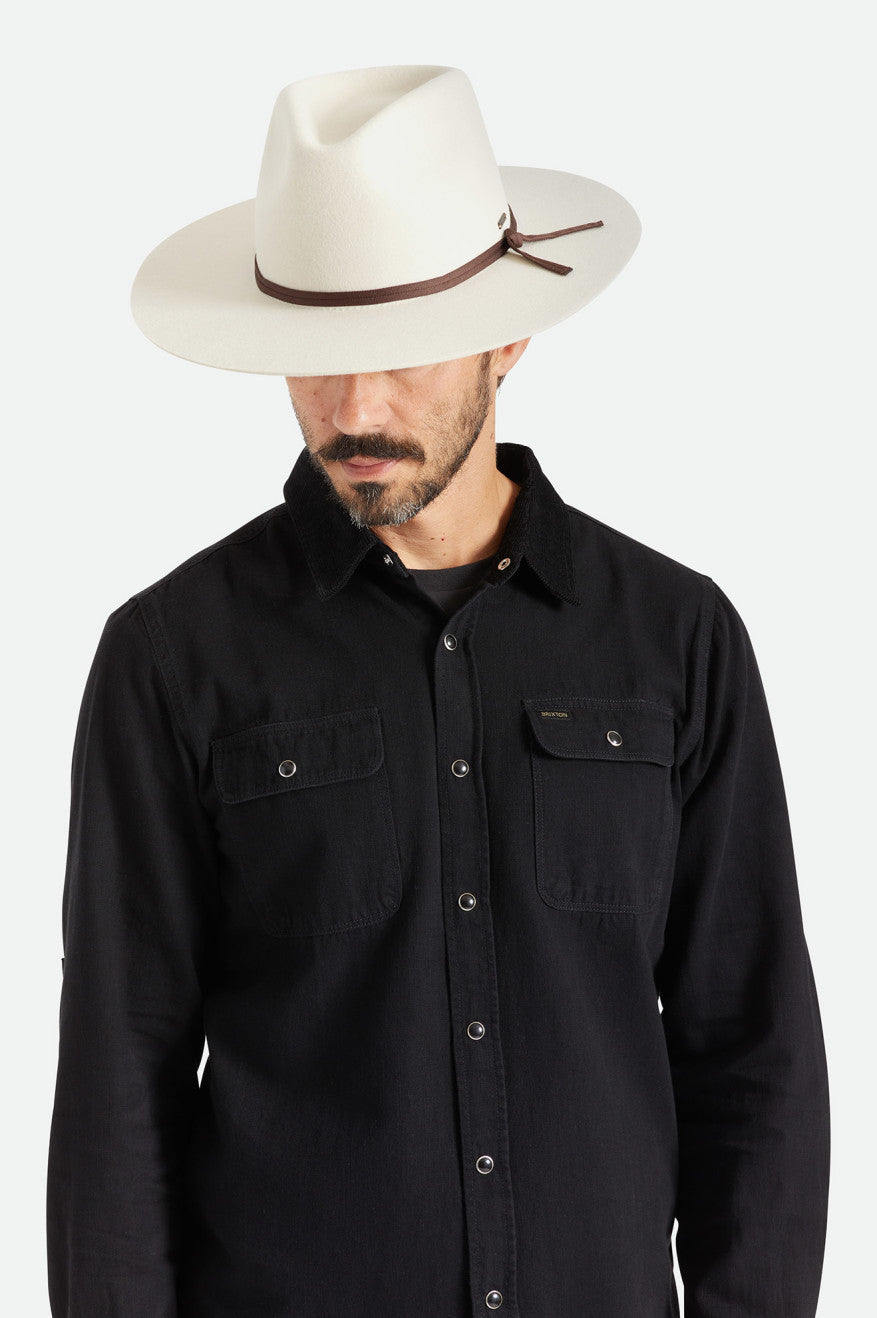 Chapeaux Brixton Cohen Cowboy Femme Blanche | 40ZLBOFIX