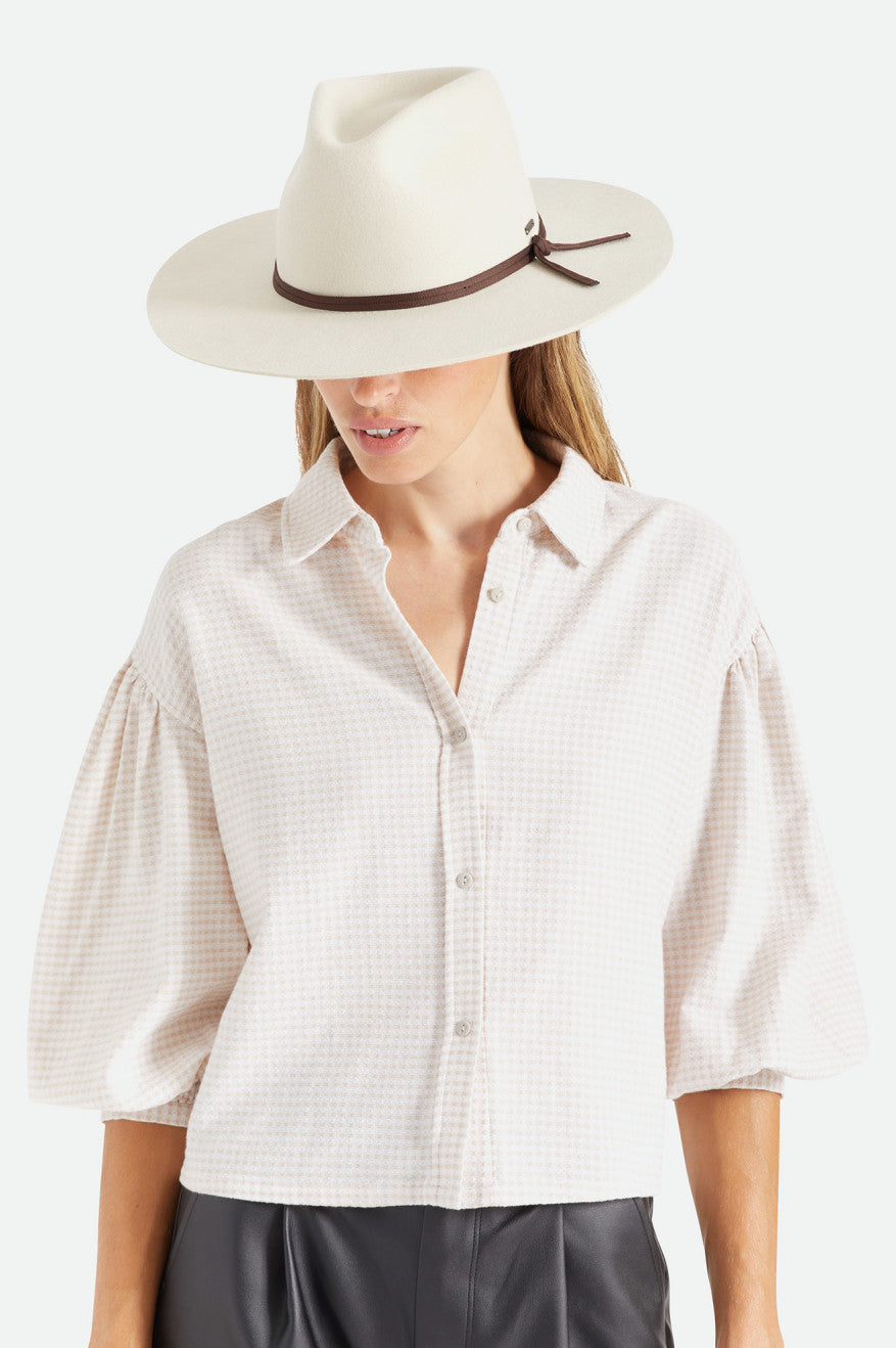 Chapeaux Brixton Cohen Cowboy Femme Blanche | 40ZLBOFIX