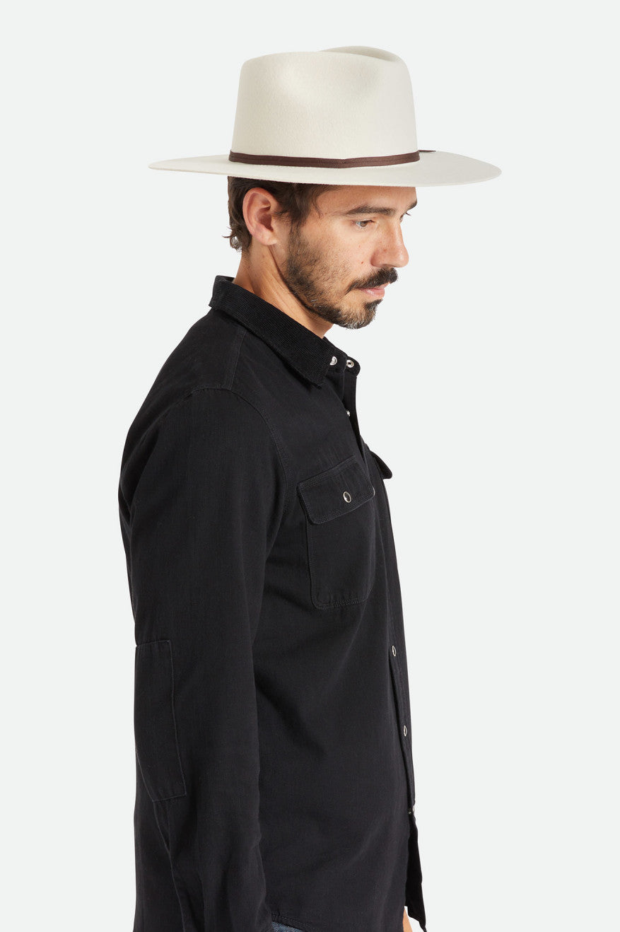 Chapeaux Brixton Cohen Cowboy Femme Blanche | 40ZLBOFIX