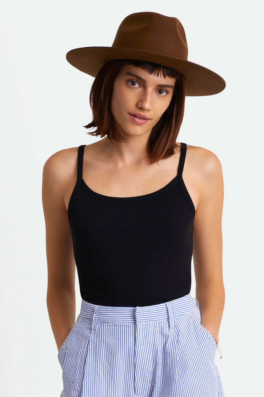 Chapeaux Brixton Cohen Cowboy Hat Femme Cafe | 61TJUMLNO