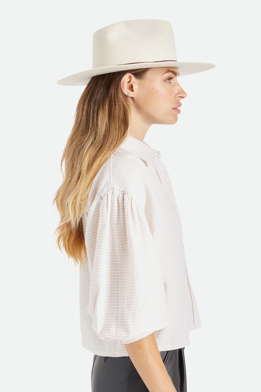 Chapeaux Brixton Cohen Cowboy Homme Blanche | 38CBWMFXI