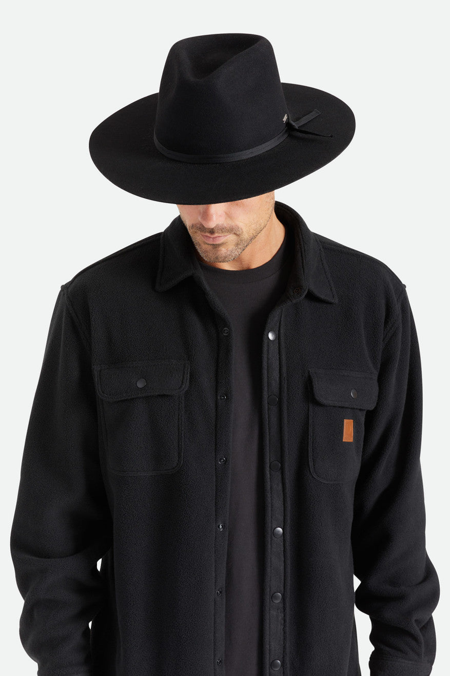 Chapeaux Brixton Cohen Cowboy Homme Noir | 47EQVJKNL