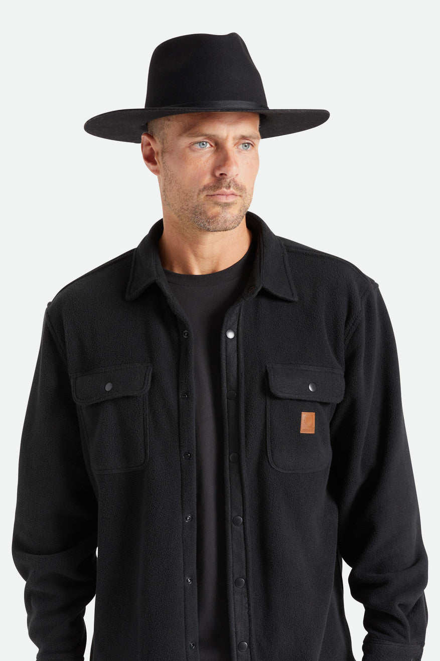 Chapeaux Brixton Cohen Cowboy Homme Noir | 47EQVJKNL