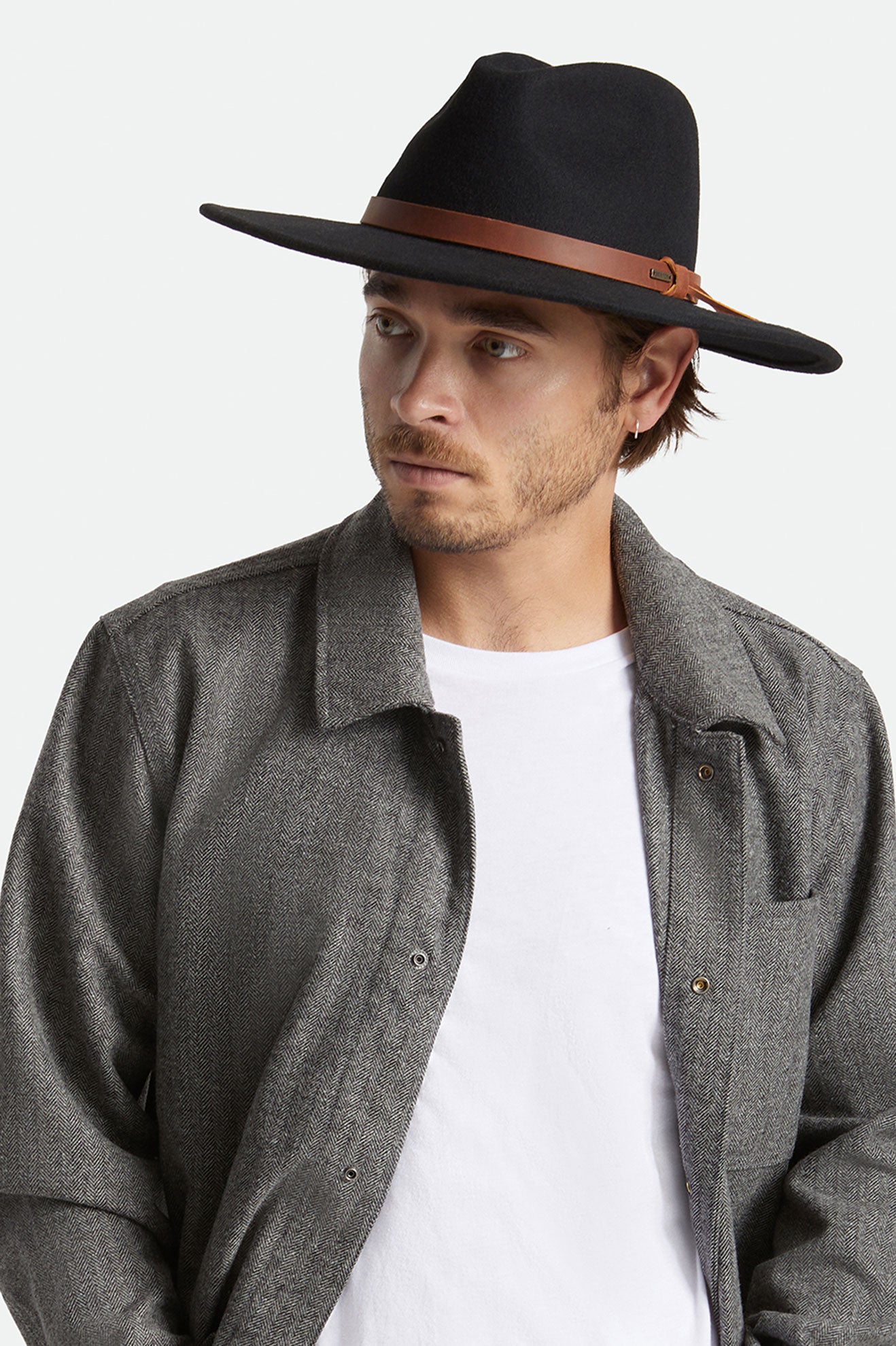 Chapeaux Brixton Field Proper Hat Femme Noir | 52GURQSOT