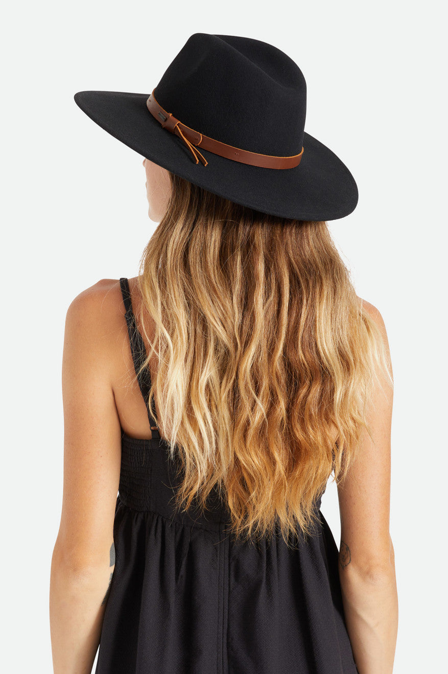 Chapeaux Brixton Field Proper Hat Femme Noir | 52GURQSOT