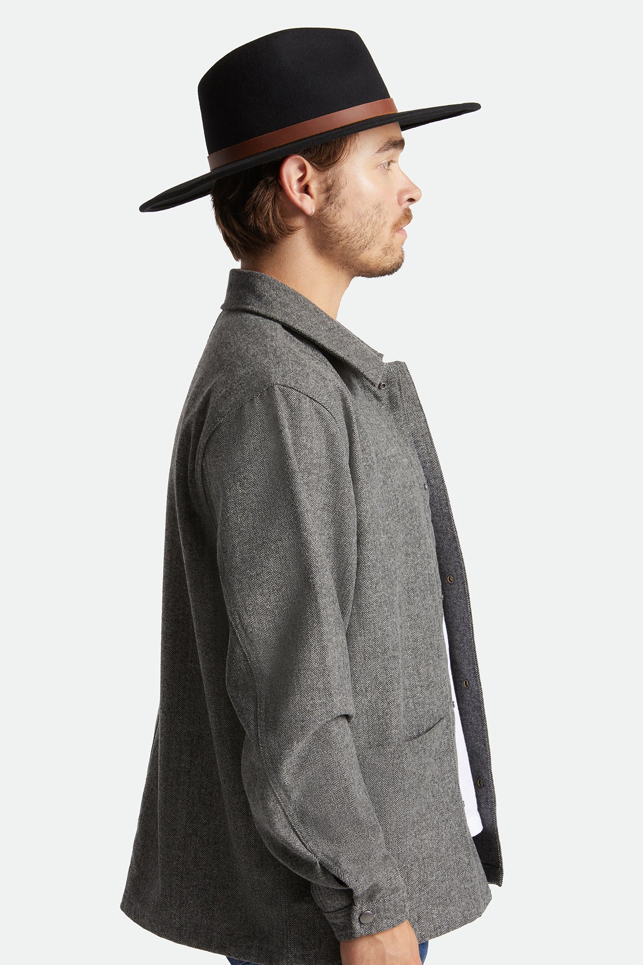 Chapeaux Brixton Field Proper Homme Noir | 76QKTCOIE