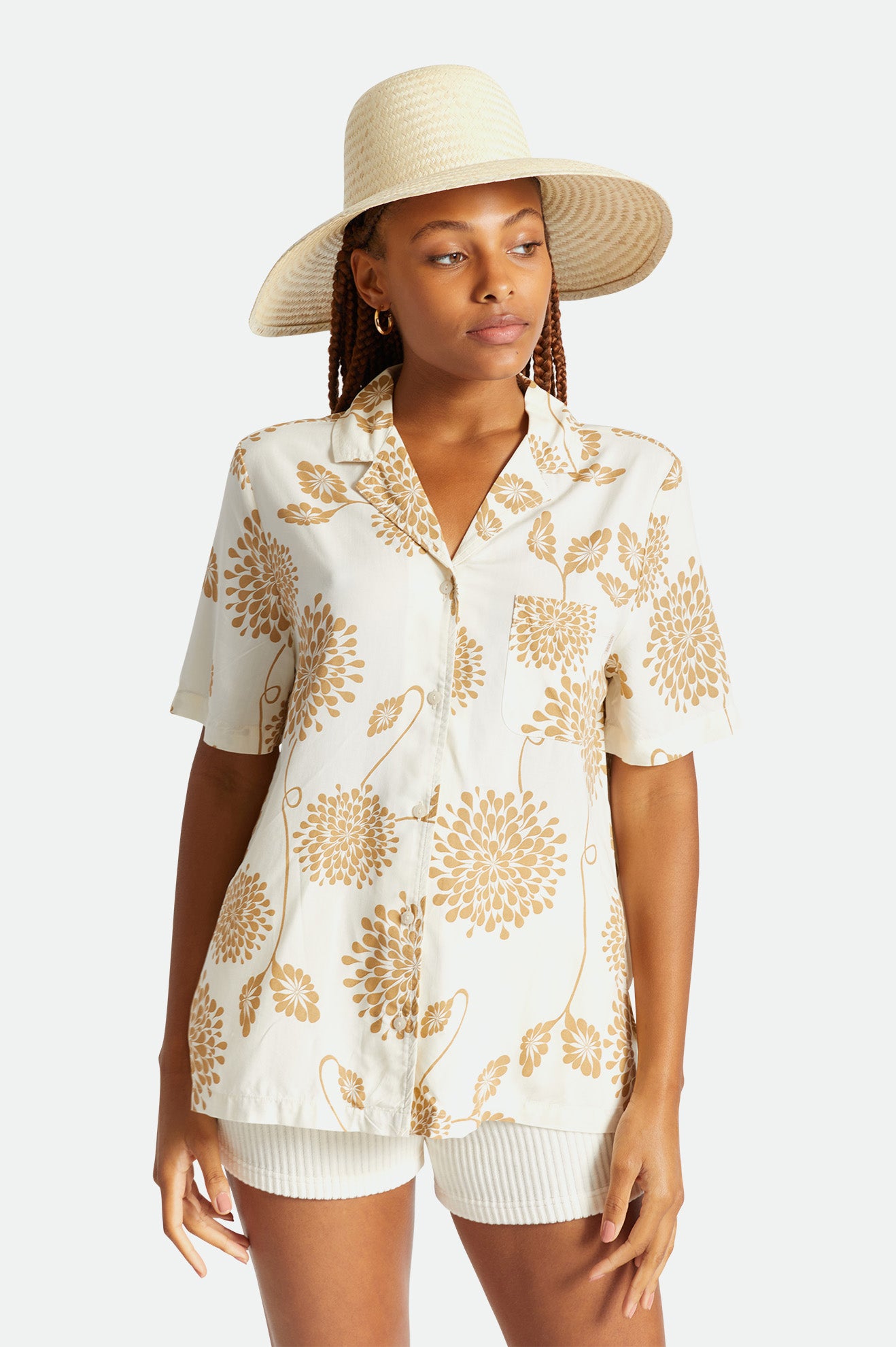 Chapeaux Brixton Janae Sun Hat Femme Beige | 17EQBJRHO