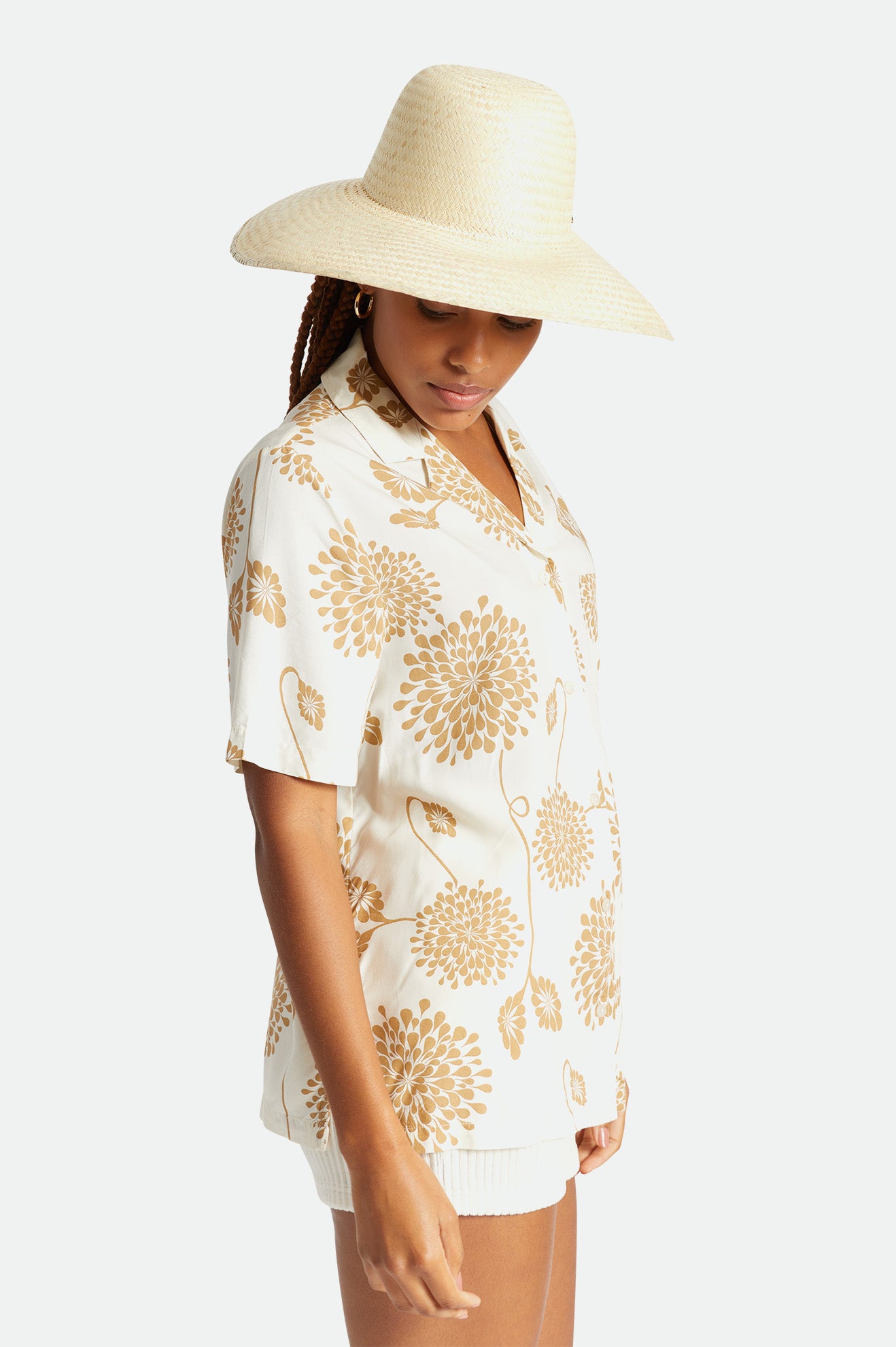 Chapeaux Brixton Janae Sun Hat Femme Beige | 17EQBJRHO