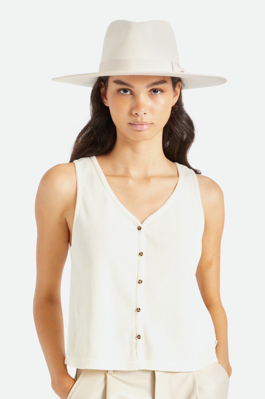 Chapeaux Brixton Jo Rancher Hat Femme Blanche | 14CXAFYTS