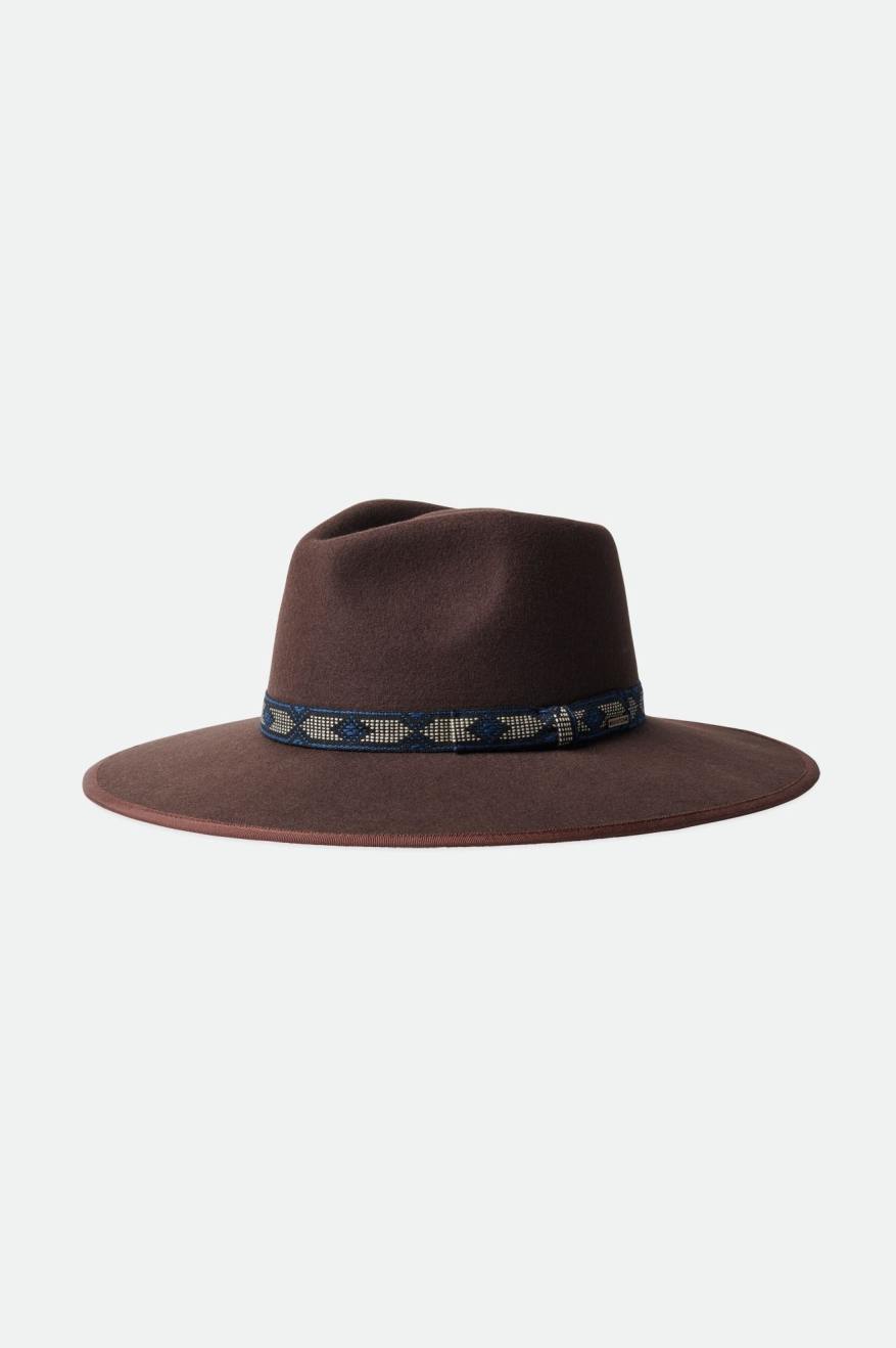 Chapeaux Brixton Jo Rancher Hat Femme Marron Foncé | 89WHAGTPB