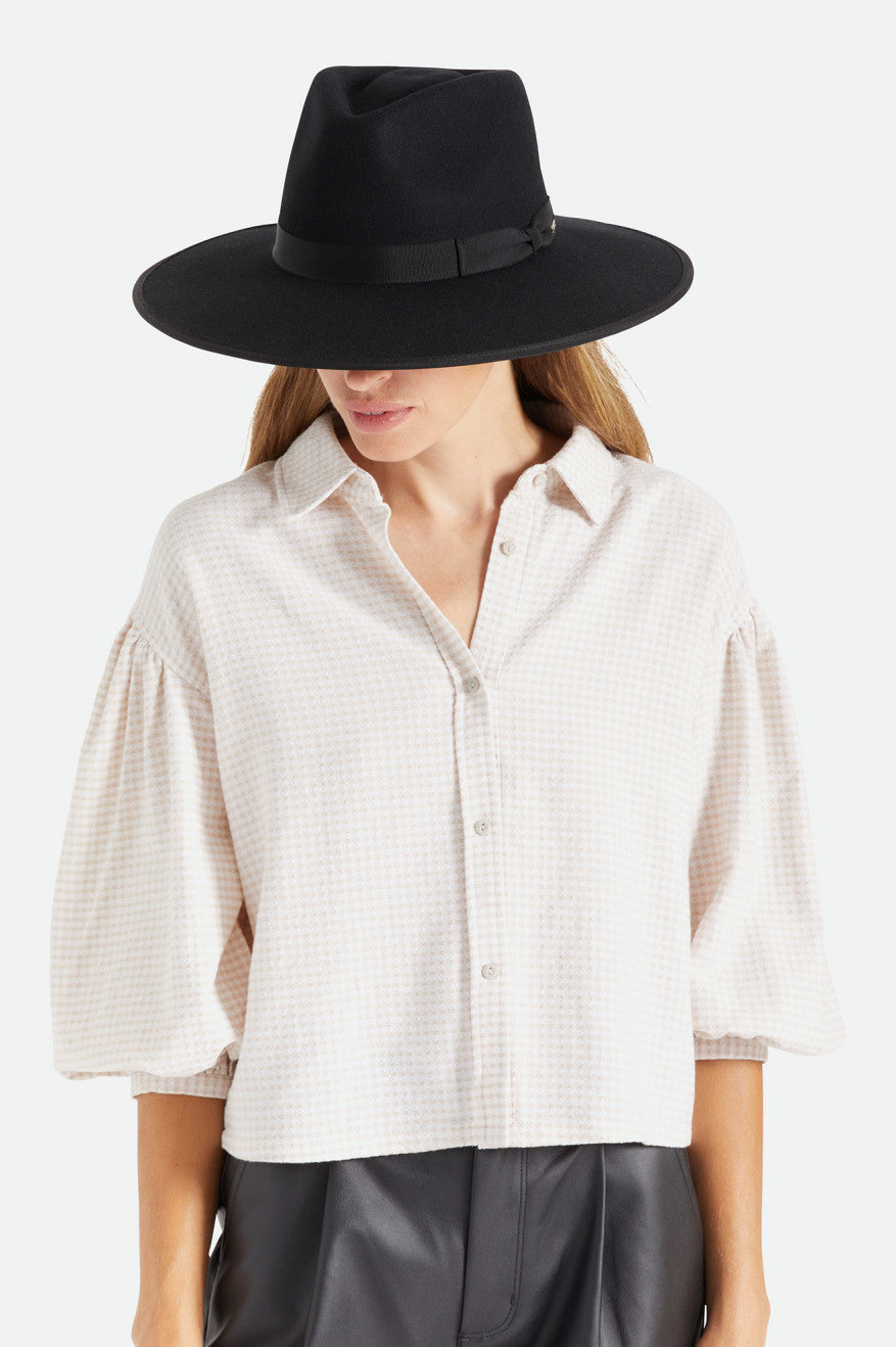 Chapeaux Brixton Jo Rancher Hat Femme Noir | 21SLGXZYF