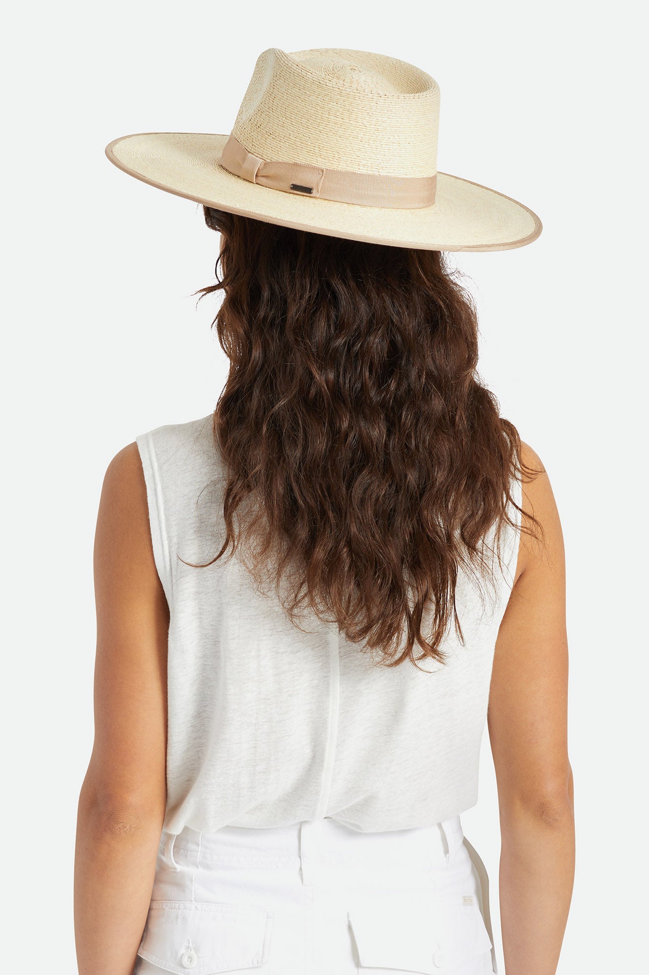 Chapeaux Brixton Jo Straw Rancher Hat Femme Beige | 26ELGVDBW