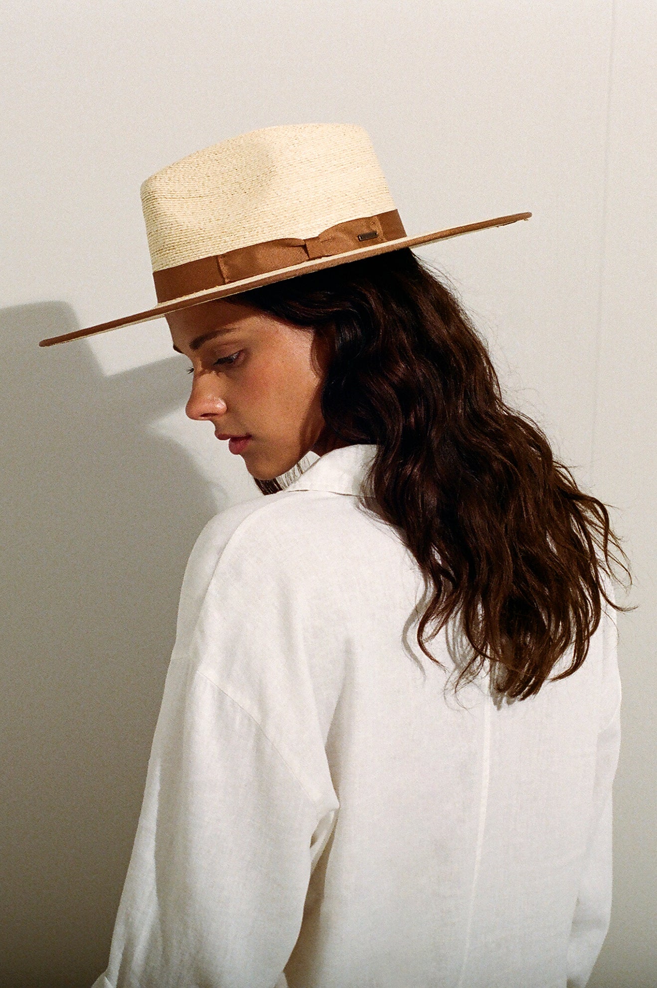 Chapeaux Brixton Jo Straw Rancher Hat Femme Beige | 70QINSYDZ