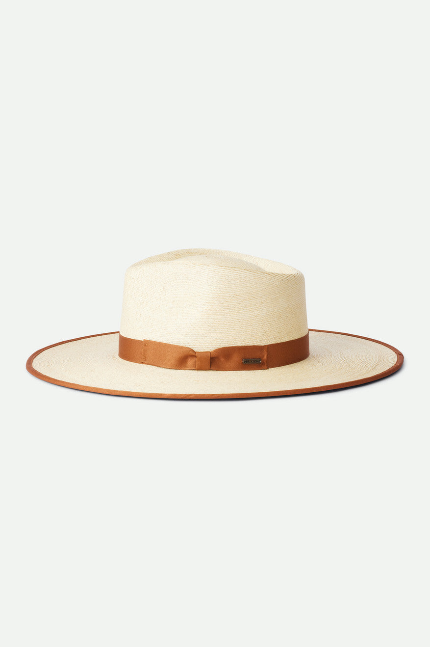 Chapeaux Brixton Jo Straw Rancher Hat Femme Beige | 70QINSYDZ