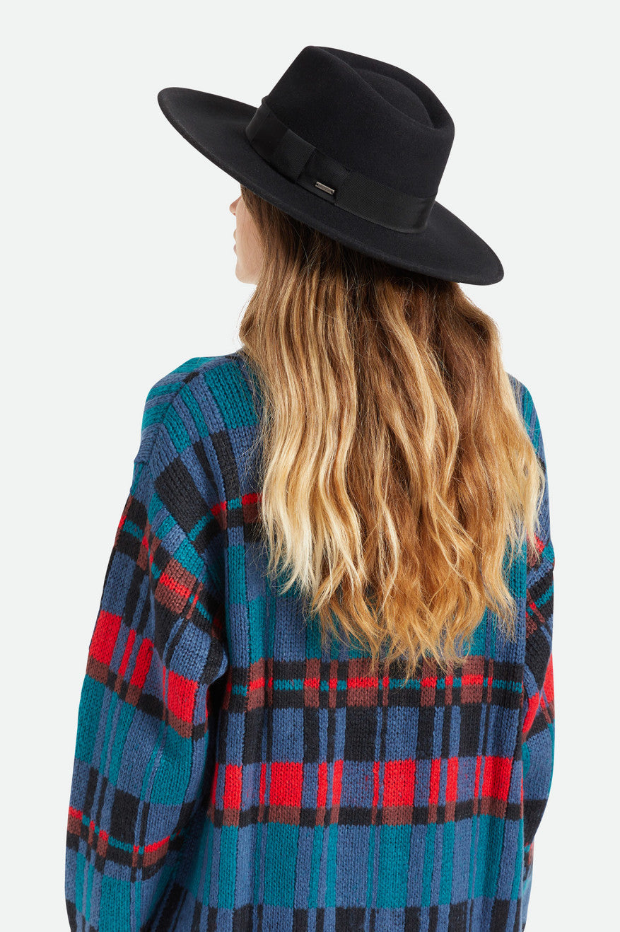 Chapeaux Brixton Joanna Felt Hat Femme Noir | 51RJDPWFM