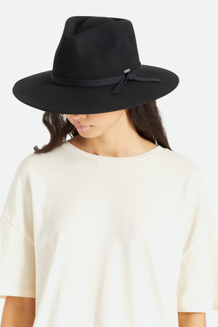 Chapeaux Brixton Joanna Felt Packable Hat Femme Noir | 15QJTXKLD