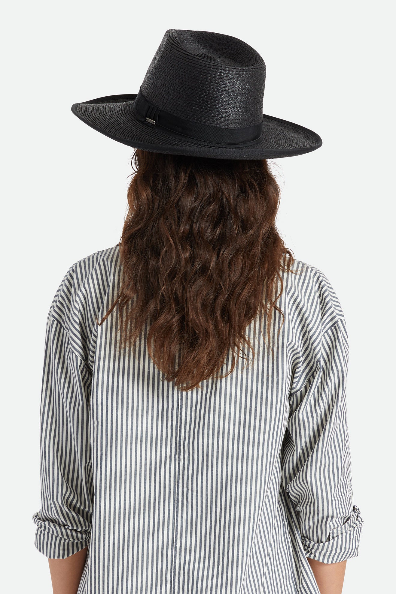 Chapeaux Brixton Reno Straw Homme Noir | 03CKDZHSW