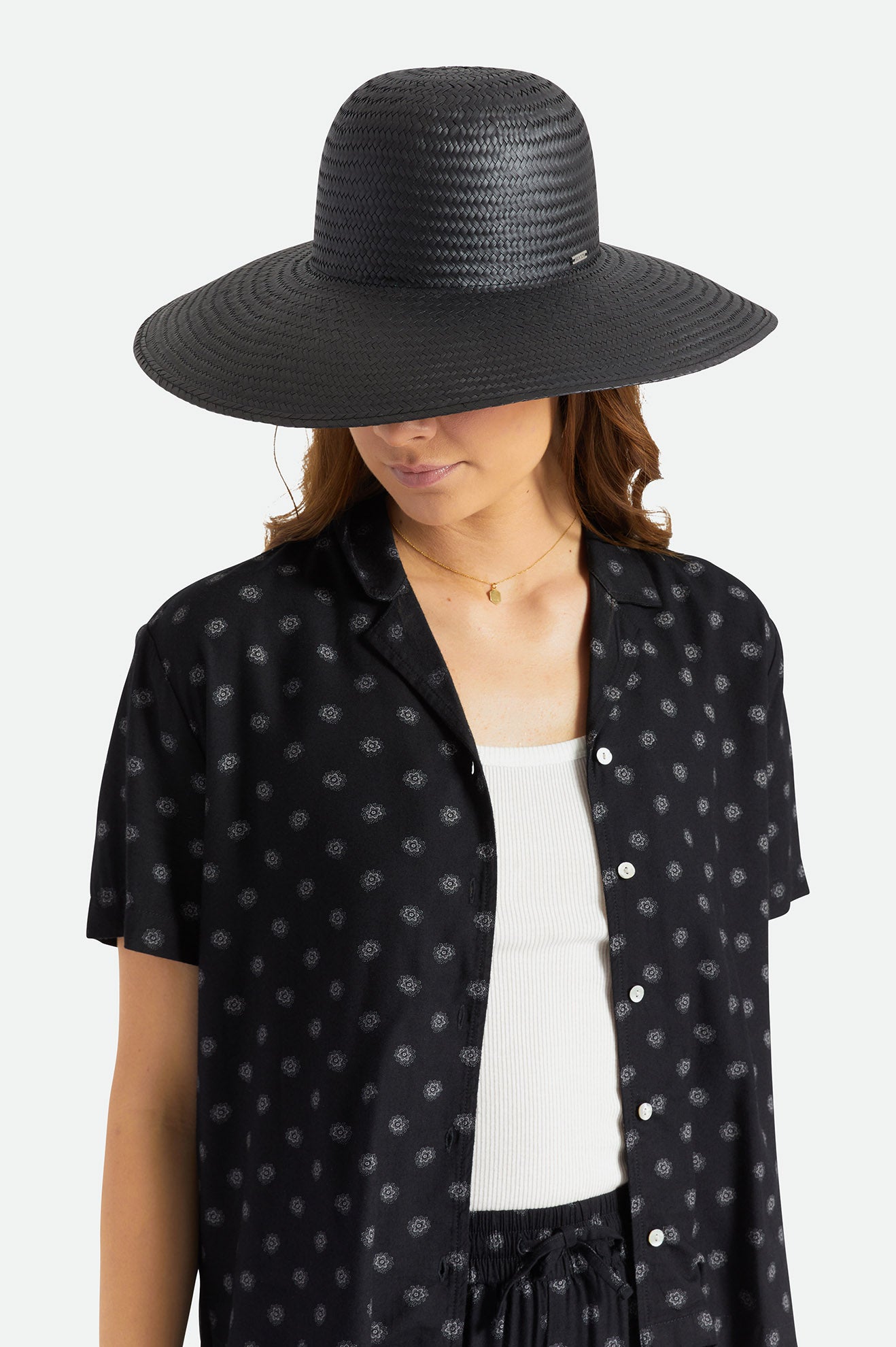 Chapeaux De Paille Brixton Janae Sun Femme Noir | 41NRYODGT