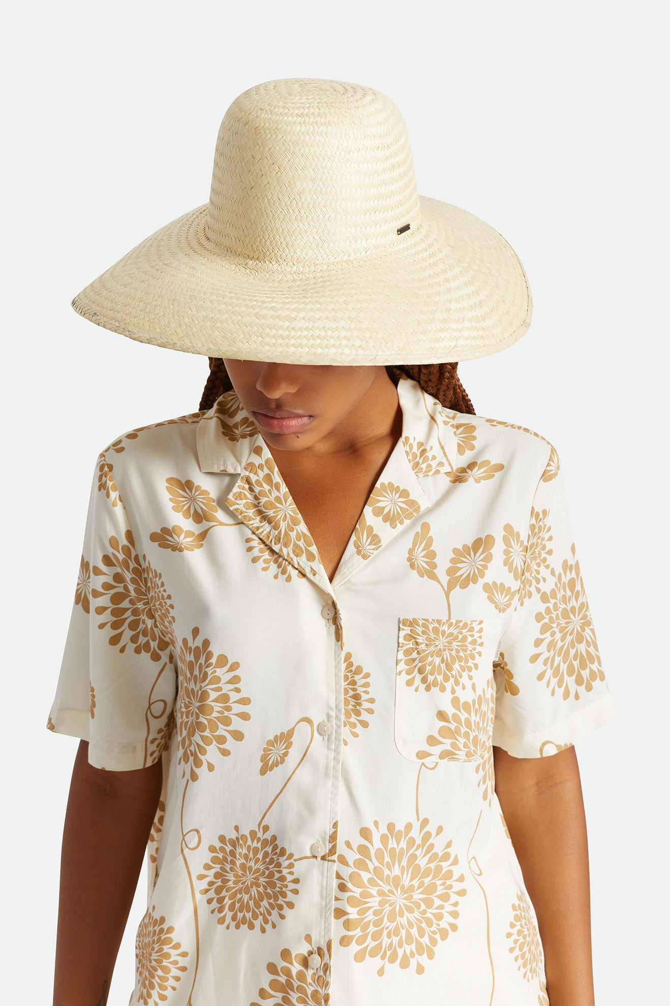 Chapeaux De Paille Brixton Janae Sun Femme Beige | 78WCOAZLE