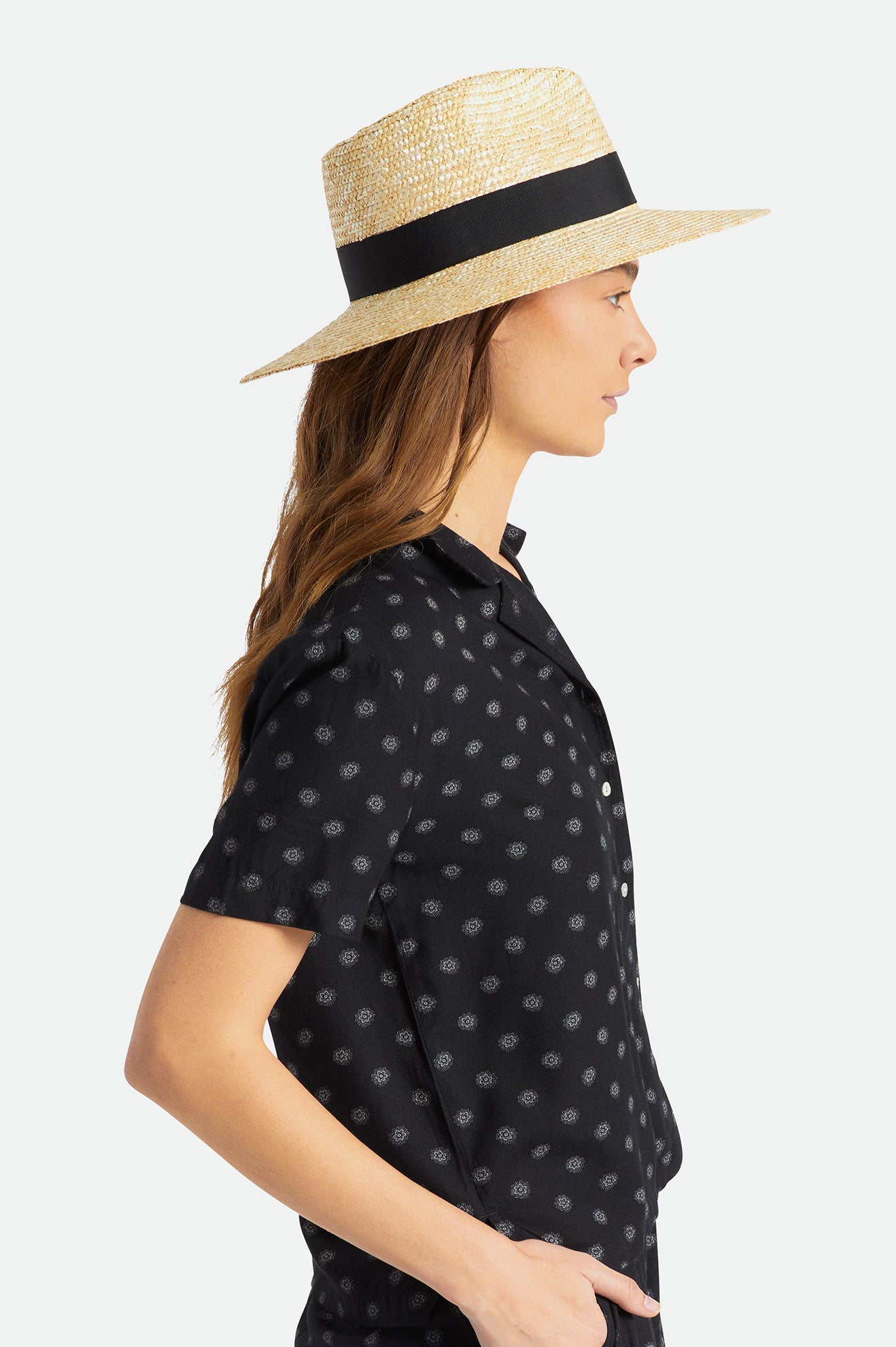 Chapeaux De Paille Brixton Joanna Femme Orange | 46HEXIWMP