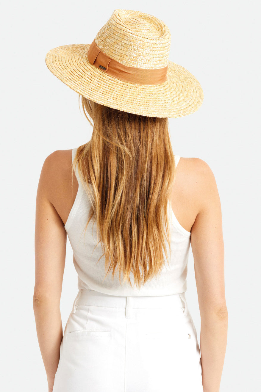 Chapeaux De Paille Brixton Joanna Femme Orange | 67KMLSHNY