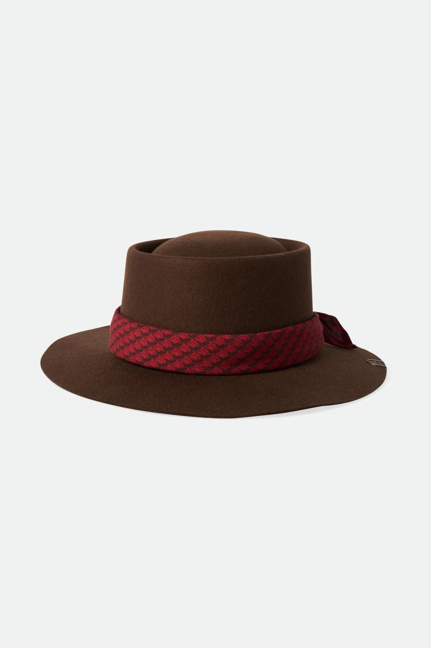 Fedoras Brixton Fender Jaguar Contour Fedora Femme Marron | 37JXLTFPD