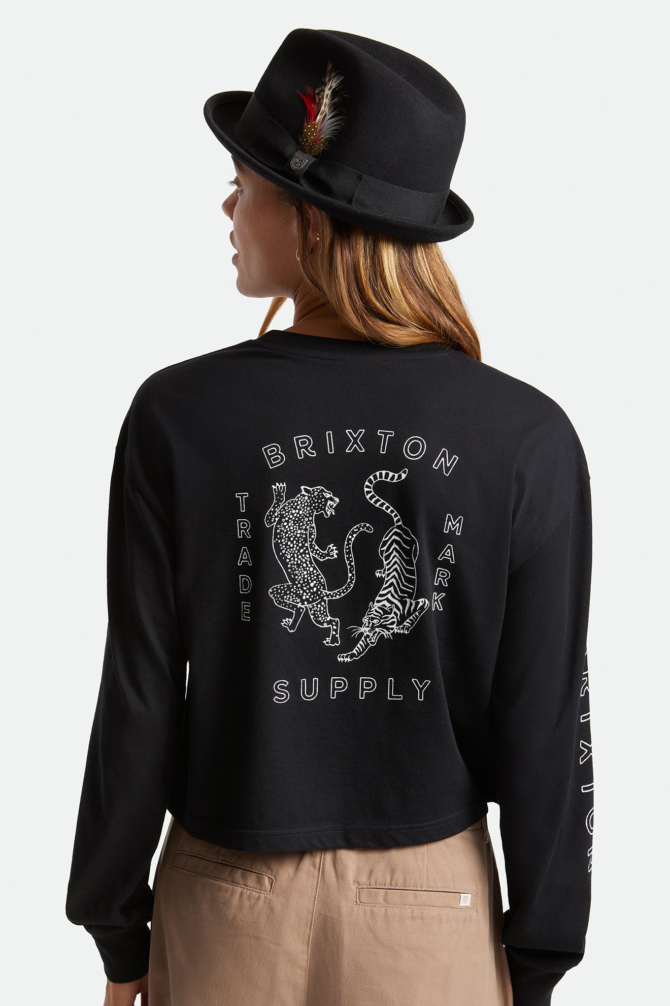 Fedoras Brixton Gain Fedora Femme Noir | 78CIBJHNX