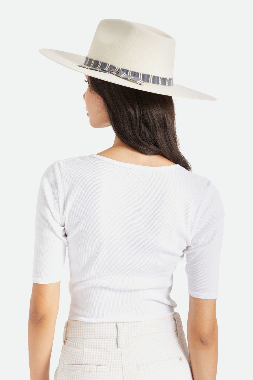 Fedoras Brixton Leigh Felt Fedora Femme Blanche | 29LUAZTYI