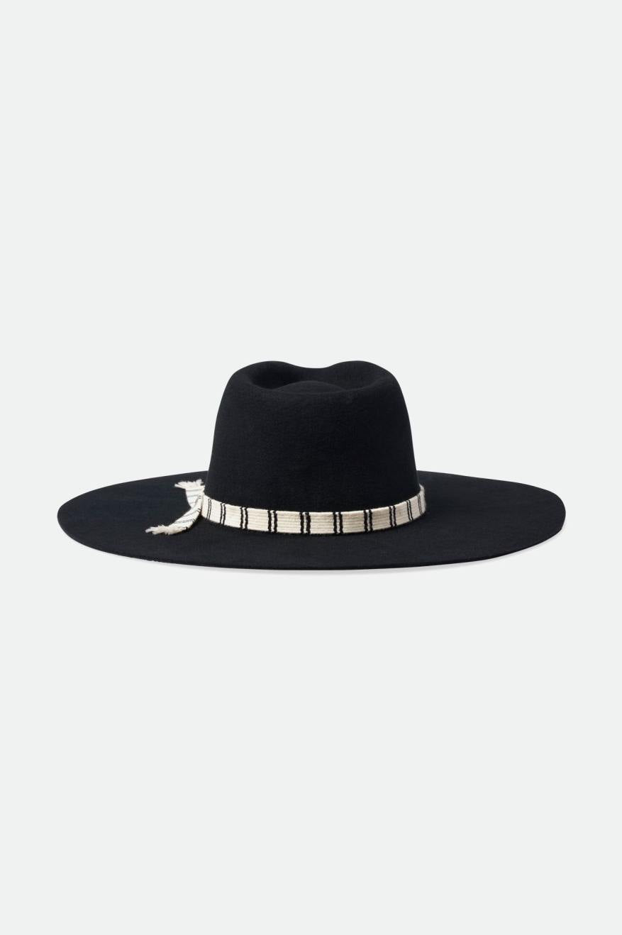 Fedoras Brixton Leigh Felt Fedora Femme Noir | 94KVPRJIX